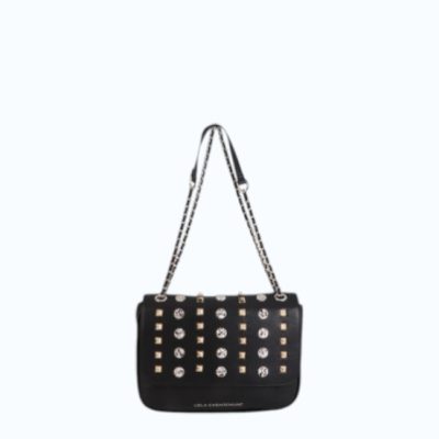 Lola Casademunt bandolera con solapa y tachas