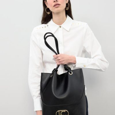 Shopper asa nudos negro